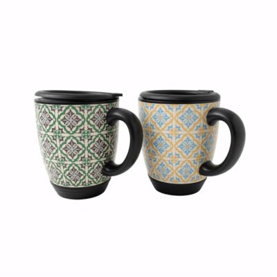 Double-Wall Handle Bowl Mug