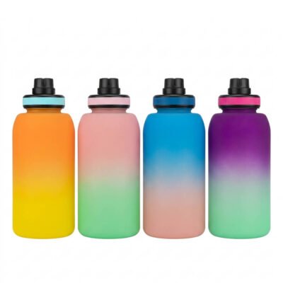 Gradient Color Large Water Bottle