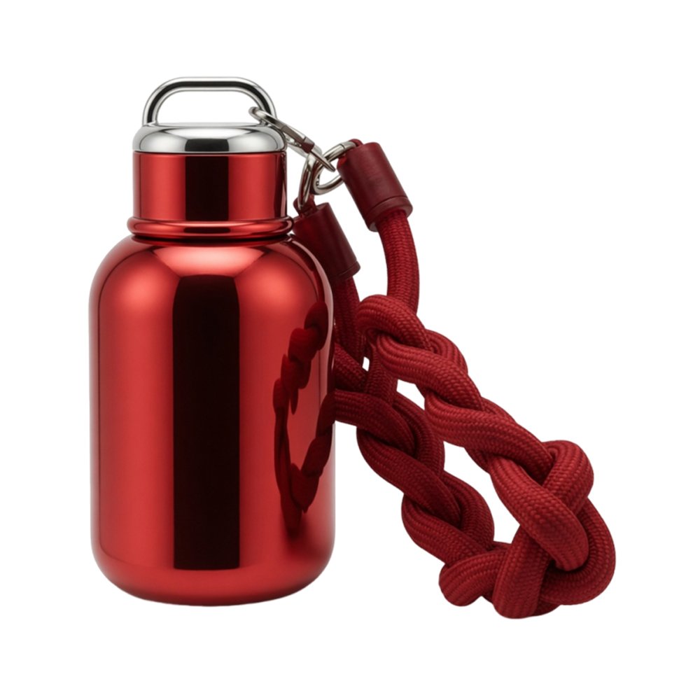metallic water bottle with strap metallic water bottle with strap